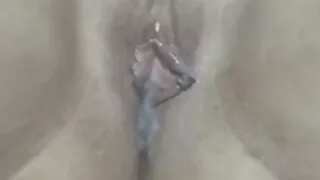 The pussy of my wife after a load cum