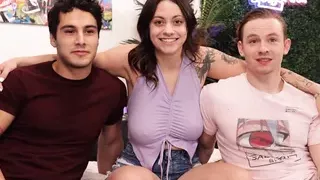 They're literally so excited to fuck. cant stop laughing hottest MMF 3some ever