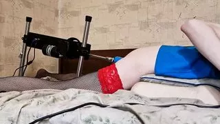 Sissy cute fucking machine home solo Full Video