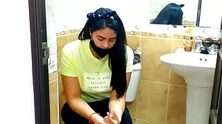 Now One Can't Go To The Bathroom Alone! Because the same security guard who should watch over the shopping center is jus