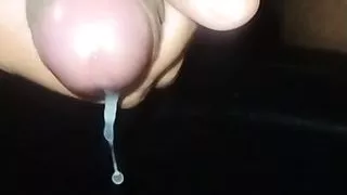 Close up - foreskin slides back and forth and cumshot. xxytherry