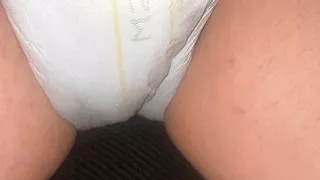 Trans Girl Quick Diaper Wetting Video