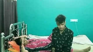 Hot Milf bhabhi hidden fucking with Devar going viral!! Hidden cam sex