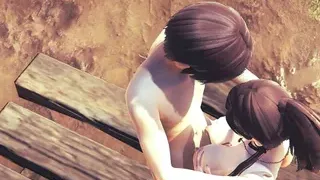 Hentai Uncensored 3D - Evelyn boobjob with cumshot at her face and boobs