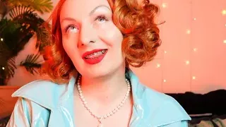 ASMR video - lipstick process - MILF with braces