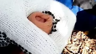 Abstinence week cumshot in the Woods in work clothes