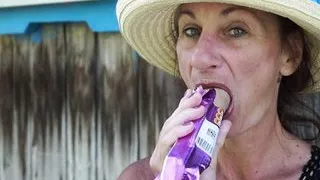 Erotick licking Ice Cream