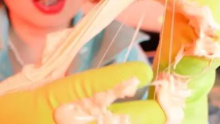 ASMR: household gloves and slime