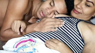 I suck her tits while we watch movies