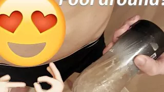 Teen is hotly jerking off with a vagina