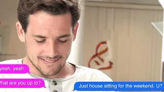 A pizza delivery turns into step-siblings fucking