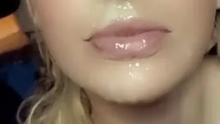 Hot Blowjob with cumshot x3 to face. Sexy!