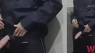 Security Guard masturbate at work