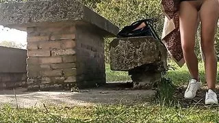 I touch myself in a public park