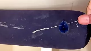 Small Penis Shooting A Big Load On A Inflatable Sex Pillow