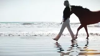 Sexy Scarlet Red Fingers Her Shaved Pussy Solo