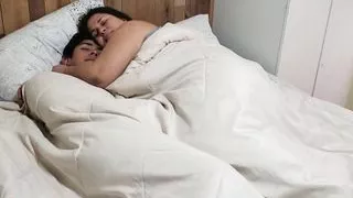 Stepson visits stepmom's bed while she resting