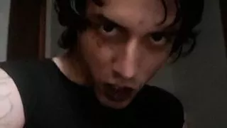 Tattooed cute goth with big cock