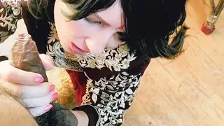 BBC Whore Gets Face Fucked.