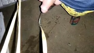 Compilation 2 times uncut teen pissing on beach