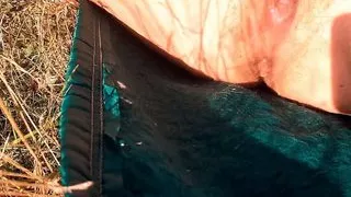 squirt in a public place