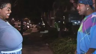 Lady Finesse Ebony skinned bbw fucks black cock