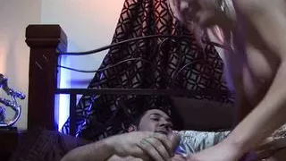 Cindy Behr is a blonde milf who gets squirt on the face from