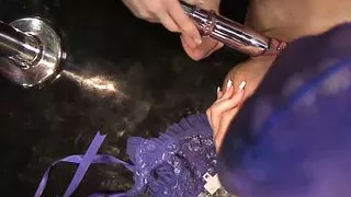 Three sluts who love wild sex fuck with an old cock