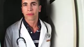 Deena Sky doctor's cock ends up in her mouth