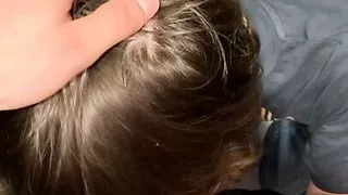 Horny boy suck big dick after gym in public restroom