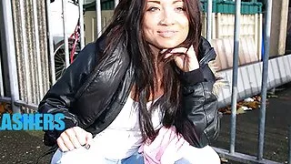 British lassie pisses her pants in front of everybody