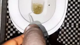 Pissing hot with my man at the same time