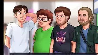 Summertime saga - the nurse gave me a handjob