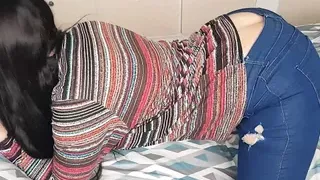 WRONG BED!! I fucked my stepsister's best friend and recorded it for her