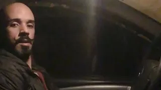 Me jerking of inside my car at night.