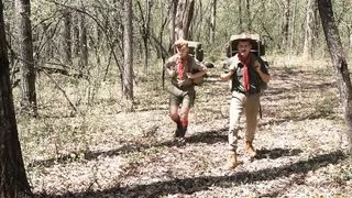 Dom hung scoutmaster with mustache fucks twink hard and raw