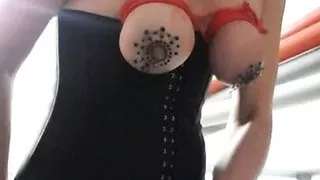 Squirt standing wirh new haircut