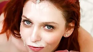 Horny Small Tittied Redhead Fits A Whole Cock In Her Mouth