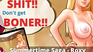 I accidentally hit on Big tits blonde cheerleader in the college shower  - Summertime Saga - Roxy 1