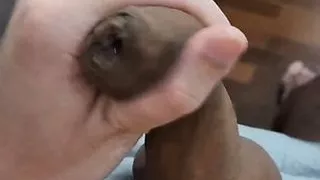 My soft and wet cock