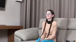 Dirty brunette LittleBio has the hardcore scene she needed. Simply amazing!