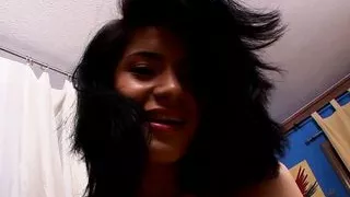 Sexy Latina babe Ava Mendes gets her pussy soaked with her Hitachi