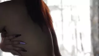 Babibunny3 Playing masturbating with a dildo until it's white