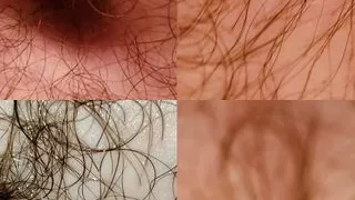 4 Closeup Shots of Belly Button and Penis on MultiCam