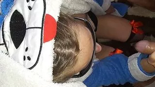 my stepbrother teaches me to suck - porn in Spanish