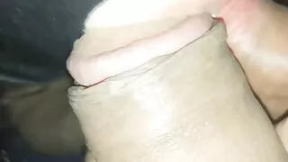 My wife sucking off me and stranger we met online