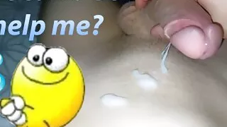 The twink decided to jerk off at night, hot