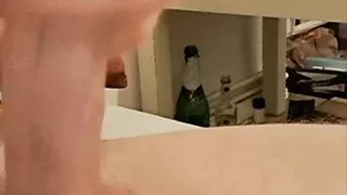 Huge Cumshot after many hours jerking