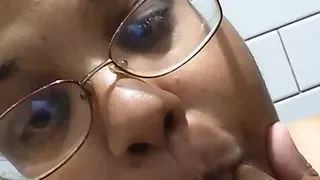 Pigslut plays with belly and pussy in Walmart bathroom