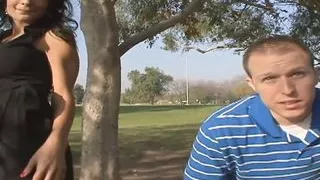 Brunette Persia Monir with big tits is a horny wife